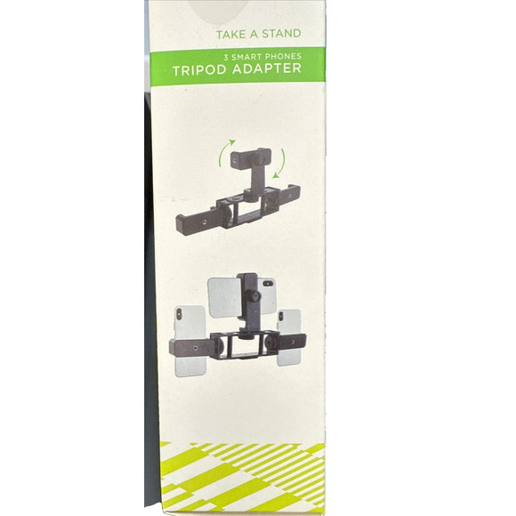 Vivitar Tripod Adapter 3 Smartphones Adjustable Grip Easy Mount - Picture 10 of 12